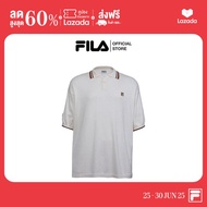 FILA เสื้อโปโลผู้ชาย OLD MONEY รุ่น POA240701M - Beige