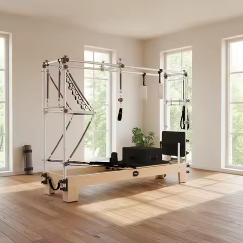 YTTYIN Newme GS700 3-in-1 Trapeze Table Bed Pilates Reformer Adjustable Durable Maple Wood Health St