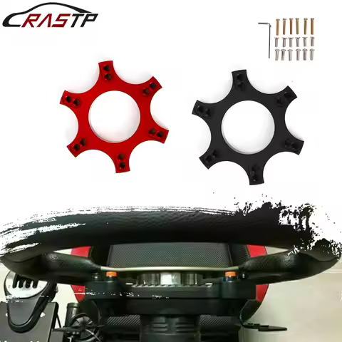 RASTP-New 70MM Aluminum Wheel Spacers Adapter Plate Ring Upgrade 13/14" Steering Wheel Wheel Base Fo