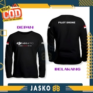 DJI Drone DJI Mini 4 PRO Pilot Drone Long Sleeve Distro T-Shirt