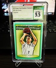 Luka Doncic Rookie RC 2018-19 Upper Deck Goodwin Champions Turquoise Sp 綠松石  CSG9.5分（綠松石配綠標！）