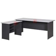 Office Table + Side Table / Office Furniture / Meja Pejabat Almari / Meja Office 4ft 5ft 6ft