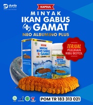 Neo Albumino plus 60 kapsul Minyak Kutuk plus Gamat - Minyak Ikan Gabus plus Gamat Emas Gold G ( Izi