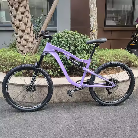 Kalosse 190mm Travel Soft Tail Air Fork 7 Bearings Hubs Hydraulic Brakes Mountain Bicycle, 26 ", 27.