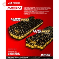 RCB 415HO 428HO 132L HEAVY DUTY BLACK GOLD O-RING SERIES DRIVE CHAIN -2 TONE COLOUR CHAIN