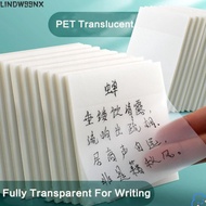 LINDW99NX 50 Sheets Sticky Notes, Waterproof 50 Sheets Note Paper, Transparent Bookmark Marker