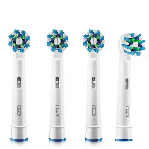 Authentic Oral B Replacement Brush Head EB50 EB20 Refill Teeth White Brush Rotation Clean Teeth 4 pi