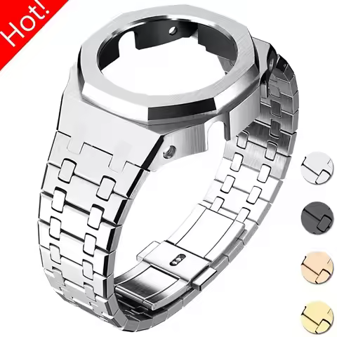 Gen4 Gen5 Modification Kit for Casioak GA-2100 GMA-S2100 Mod Metal Stainless Steel Case Screw Bezel 