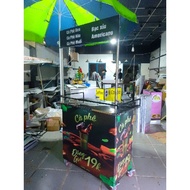 Coffee Maker Cart, both Folding and Fixed