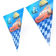 Cars Party Flag/ Banderitas Birthday Theme Decorations