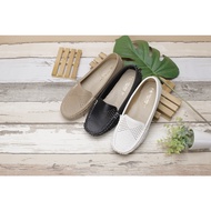 Fufa Shoes < Brand > 1DR79 Cross Hole Plain Surface Moccasin Authorized Store