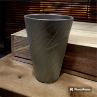 OISHI - 大石物產 - 新日系風黑玄流水 陶瓷花盆 (#5) 園藝花盆 (日本製造)