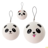 LID Cute Panda Squishy Steamed Bun Bag Phone Pendant Lanyard Keychain Kid Toy