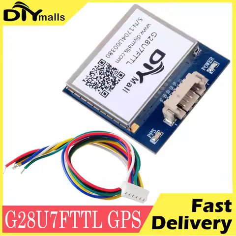 VK16E G28U7FTTL GPS Module with Antenna TTL 1-10Hz FLASH GPS Receiver 9600 Baud for RC Aircraft Flig