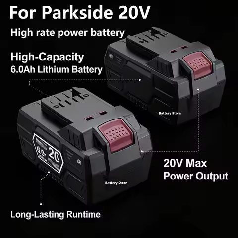For Parkside 20V full range electric tool battery PAP B1 B3 hand drill battery A3/ PAP 208 A1 4.0Ah 