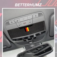 For Mercedes C Class W205 C180 C200 GLC Carbon Fiber Reading Light Panel Cover Trim Car Sticker Car 