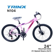 TRINX N104 24” Mountain Bike Bicycle 21 Speed Aluminium Alloy Frame
