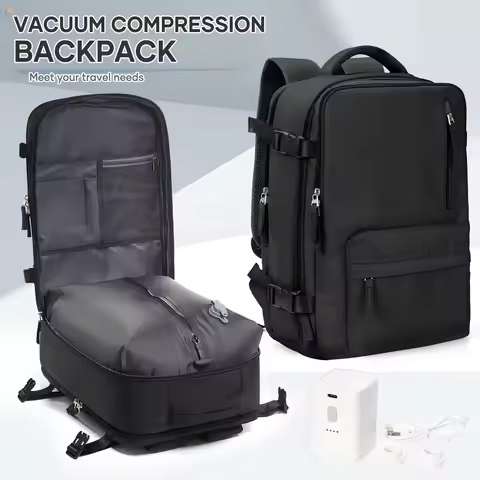 Easyjet Cabin Bag 45x36x20 Vacuum Travel Backpack, Hand Luggage Business Laptop Women Men Backpack W