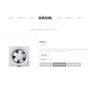 HOUM WALL MOUNTED VENTILATION FAN (DUAL AIRFLOW) DE-180 DE450