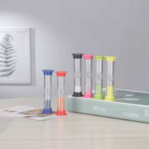 Creative Hourglass Timer Colorful Sand Timers Plastic 30s/1/2/3/5/10mins Sand Clock Timer Kitchen Ki