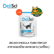 (ยกโหล) DeliSci Excella wet for Cat อาหารเปียกสำหรับแมวป่วย ขนาด 80 g.(x12ซอง)