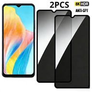 1-2Pcs Tempered Glass Screen Protector For Oppo Reno 10x Z Ace A zoom 5G 4G Privacy Black Edge Prote