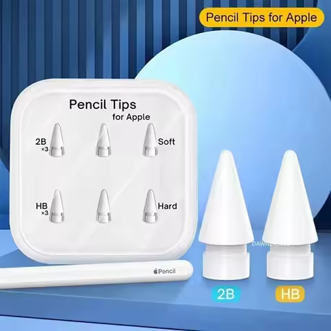 For Apple Pencil 1st 2nd 3rd USB-C Pro Tip Silicone Pencil Tips Replacement Stylus Pen Nib 2B HB for
