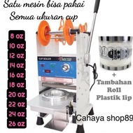 Chic Bayanaka- PROMO MURAH Mesin Cup sealer alat press gelas minuman 8oz - 26oz omicko C39 ukuran ke