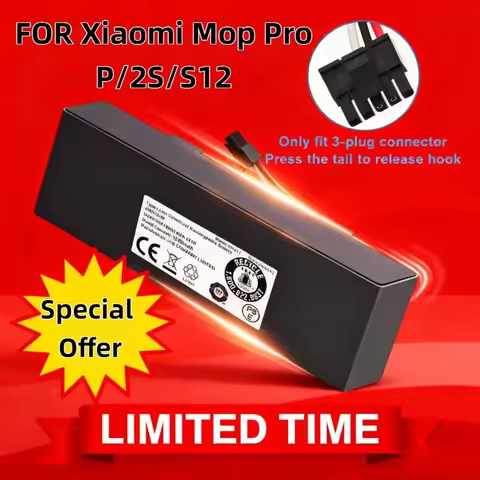 14.8V 12800mAh Battery Vacuum Cleaner,FOR Xiaomi Mop Pro P/2S/S12 –Yunmi MVVC01Haier JX37, Reliable