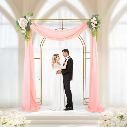1.8X2.4M Wedding Arch Backdrop Stand Square Metal Balloon Arch Stand for Wedding Birthday Party Baby