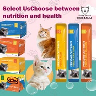 【PAWS&TAILS】 1Box(60PCS) Cat Stick Snack/Cat treat/Makanan basah kucing（Ready Stock）