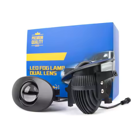 2 Inch Car projector lens 2.0 Tricolor H11 led headlight Fog Lamp for toyota nissan honda kia HD len