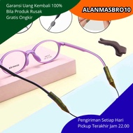 Anti-Fall Sports Eyeglass Strap with Safety Earmuff, Elastic Material, Comfortable for Daily Sports,