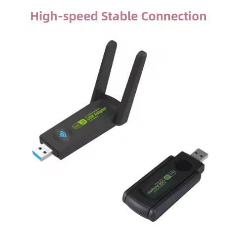 LccKaa 1300Mbps USB WiFi Adapter AC1300 Dual Band 2.4GHz 5GHz WiFi With Antenna 802.11b/n/g/ac Compu