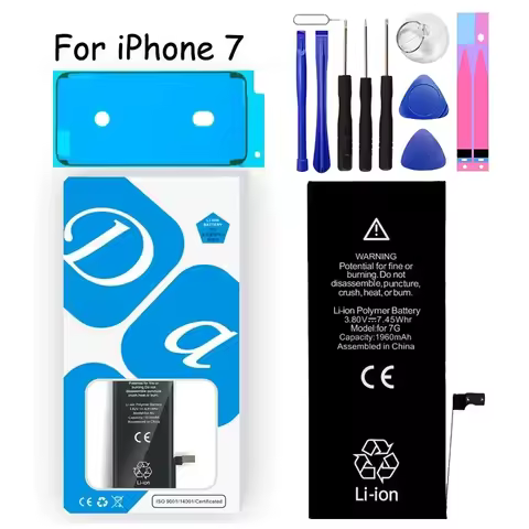 XDOU Battery For IPhone 7 7G IPhone7 IPhone7G 1960mAh Phone Accessory Free Repair Tools Kit Sticker 