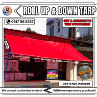 4x6ft Roll Up and Down Original Tarpaulin 100% Waterproof Sunproof Trapal Lona Tolda Tarpaulin