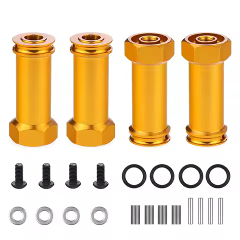 Alloy 12mm Wheel Hex Hub Adapters Long 30mm Adaptor Extension Combiner Coupler RC Car Parts for 1/12