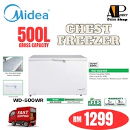 [READY STOCK] Midea WD-500WR Gross Capacity 500L Net 418L  Chest Freezer