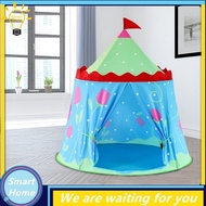 [Hmou] Kids Tent House Portable Princess Castle Present Hang Flag Children Teepee Tent Play Tent for Baby Birthday Gifts