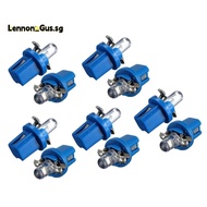 10Pcs LED Bulb Meter Dash B8-5D T5 Lamp with Holder Blue Tuning Auto Car Light