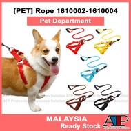 Pet 🐾 Tali Haiwan Pet Leash for Small Dogs Round Rope Chest Harness Style with Foam Handle Solid Col