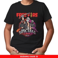 KATUN Free FIRE T-SHIRTS WAREHOUSE 3 CHARACTERS - CHILDREN'S T-SHIRTS AGE 1 - 14 YEARS - CHILDREN'S 