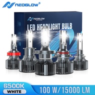 Neoglow Lampu Kereta LED Super Terang 6000K | Headlight Bulb H1 H4 H7 H11 | White Fog Lamp | Plug & 