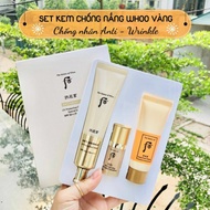 (Original Product) WHOO GOLD ANTI-WRINKLE SUNSCREEN SET