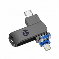 HP แฟลชไดร์ฟ 1TB 3 in 1 Flashdrive OTG USB i/phone Flash Drive แฟลชไดร์ฟ 3.0 Thumbdrive โลหะหน่วยควา