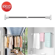 GDeal Adjustable Hang Curtain Rod Free Punching Drying Laundry Pole 90-160cm Penyangkut Langsir ڤڽاڠ