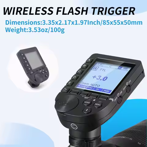 N05R NEEWER QPRO-S TTL HSS Wireless Flash Trigger 1/8000s with LCD Screen for Sony Camera