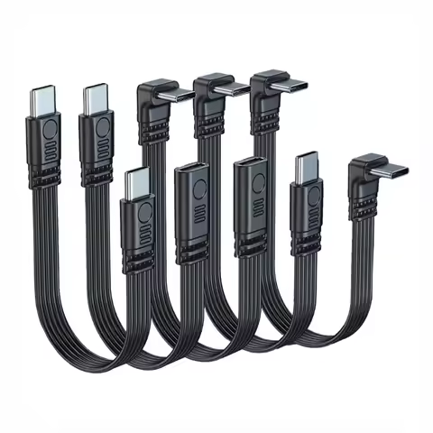 90 Degree USB C Extension Cable Male To Female Type C To Type C 480Mbps 45W Fast Charging Extender D