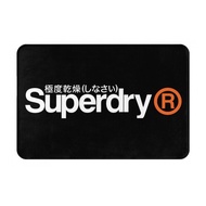 Superdry logo (2) Bathroom Anti-slip Floor Mat Toilet Toilet Foot Mat Door Absorb Water Quick-drying Entry Door Carpet Toilet Mat Flannel Anti-slip Floor Mat 16x24in Ready Stock