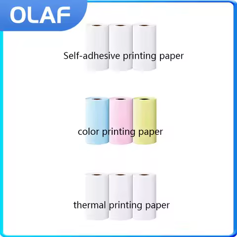 Mini Printer Thermal Paper Label Sticker Colorful Adhesive Self-adhesive Paper for Wireless Bluetoot